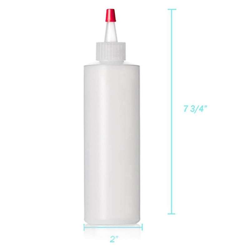 250ml Plastic Squeeze Condiment Bottles, Red Yorker Cap, Free, Dispensing Bottles, Pack Of 6