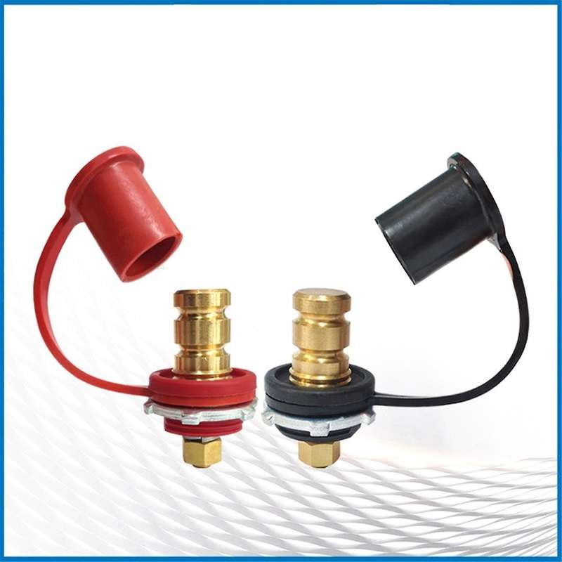 250A 12V Battery Charger Post Stud Remote Battery Terminals with Cap M10 Battery Jump Post for Auto
