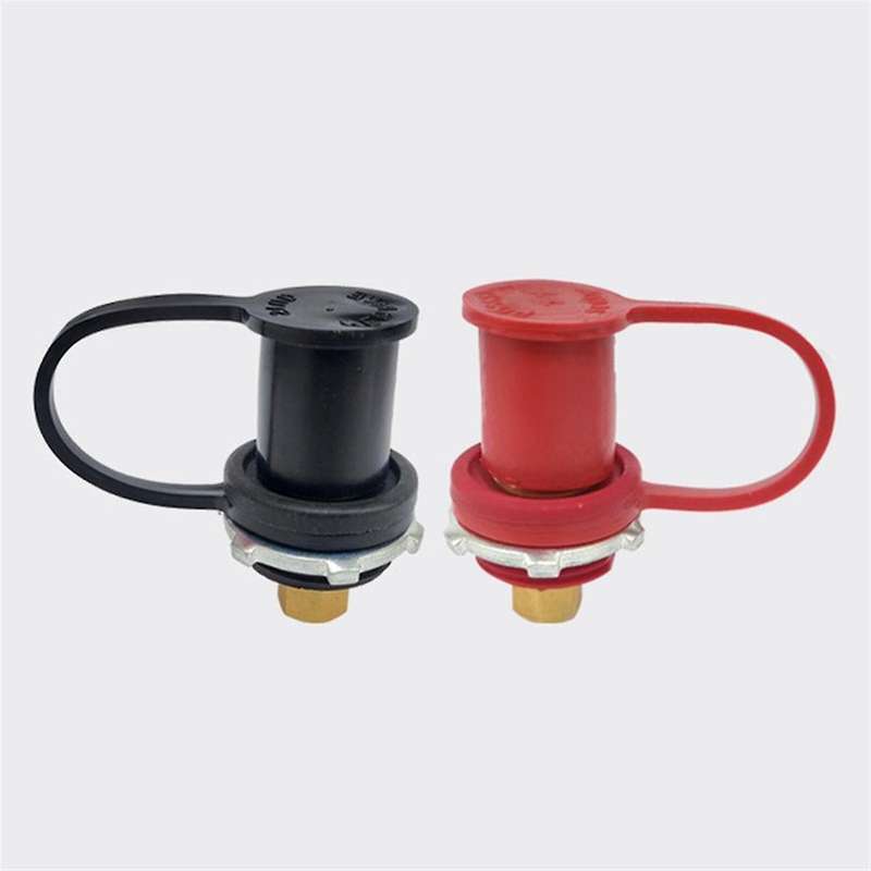250A 12V Battery Charger Post Stud Remote Battery Terminals with Cap M10 Battery Jump Post for Auto