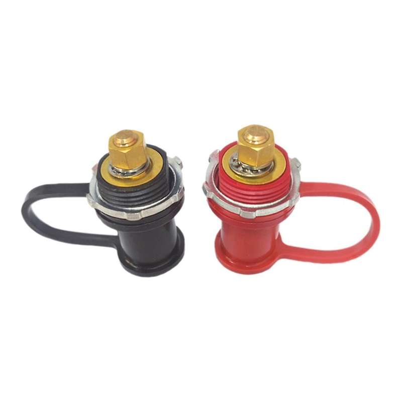 250A 12V Battery Charger Post Stud Remote Battery Terminals with Cap M10 Battery Jump Post for Auto