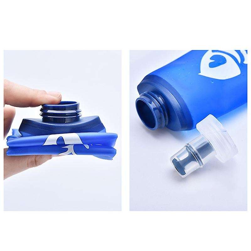 250ML Soft Water Bottle Flask Collapsible TPU Water Bottle for Running Marathon Hiking and Cycling