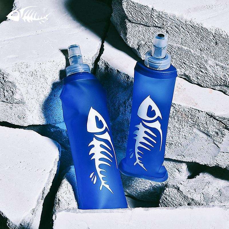 250ML Soft Water Bottle Flask Collapsible TPU Water Bottle for Running Marathon Hiking and Cycling