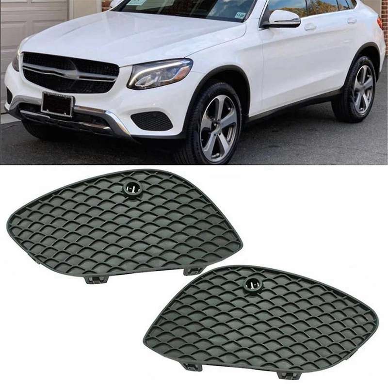 2538850122 2538850222 Front Bumper Fog Lamp Grille Fog Lamp Hood Cover Car for - W253 Glc300 Glc350
