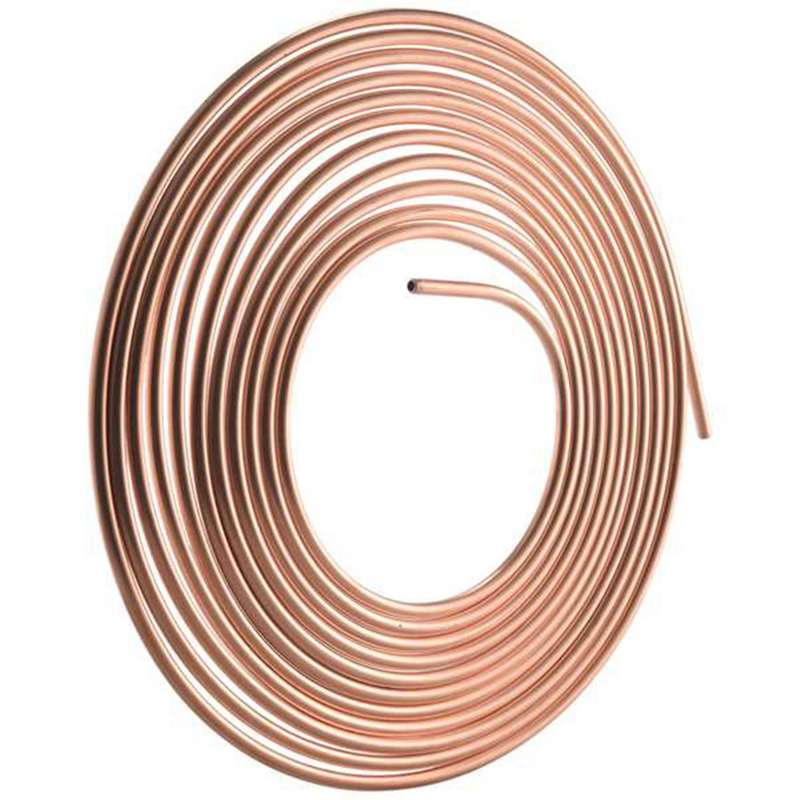 25ft 7.62m Tube Nuts Car Roll Tube Coil Of 1/4 Inch Od Copper Nickel Brake Pipe Hose Line Piping Tu