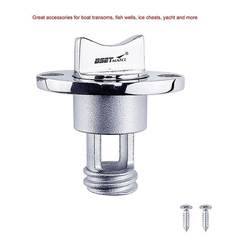 25mm 1Inch Stainless Steel 316 Boat Garboard Transom Hull Drain Plug Socket Bung Hole Drainage Acces
