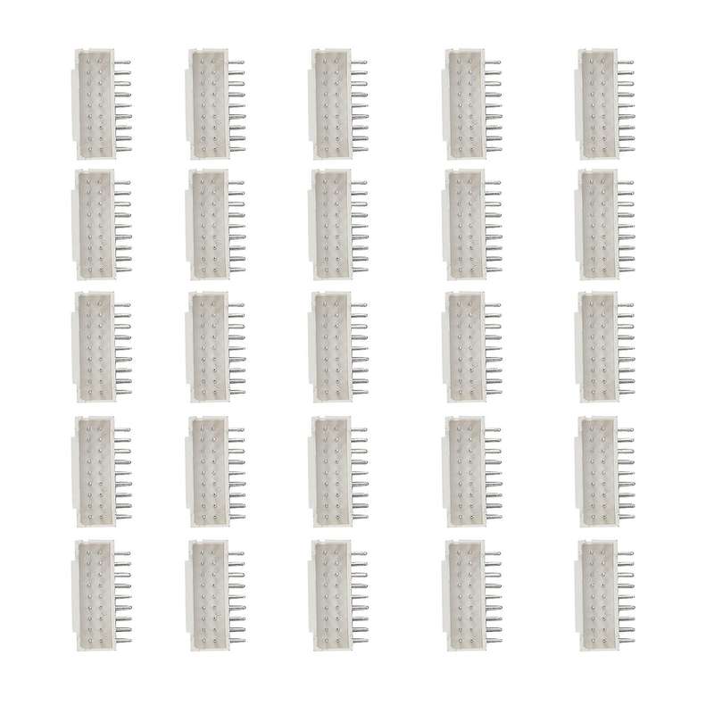 25Pcs BTC BCH ZEC ETH Miner Connector 2X9P Male Socket Curved Needle Suitable for Asic Miner Antmin
