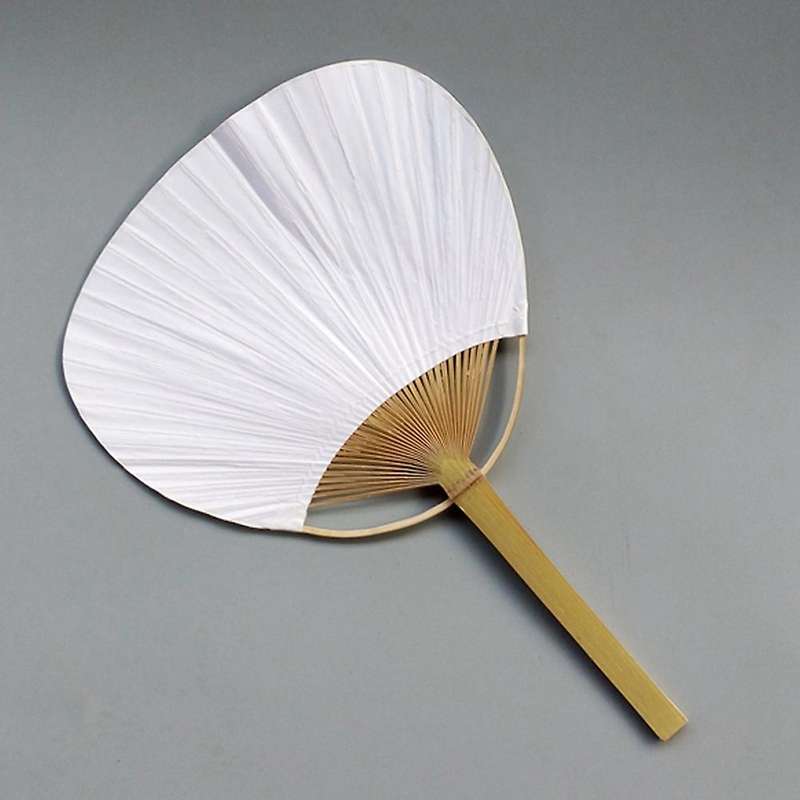 25pcs/lot Wedding White Paddle Fan for Wedding Decoration Children's Diy Fan