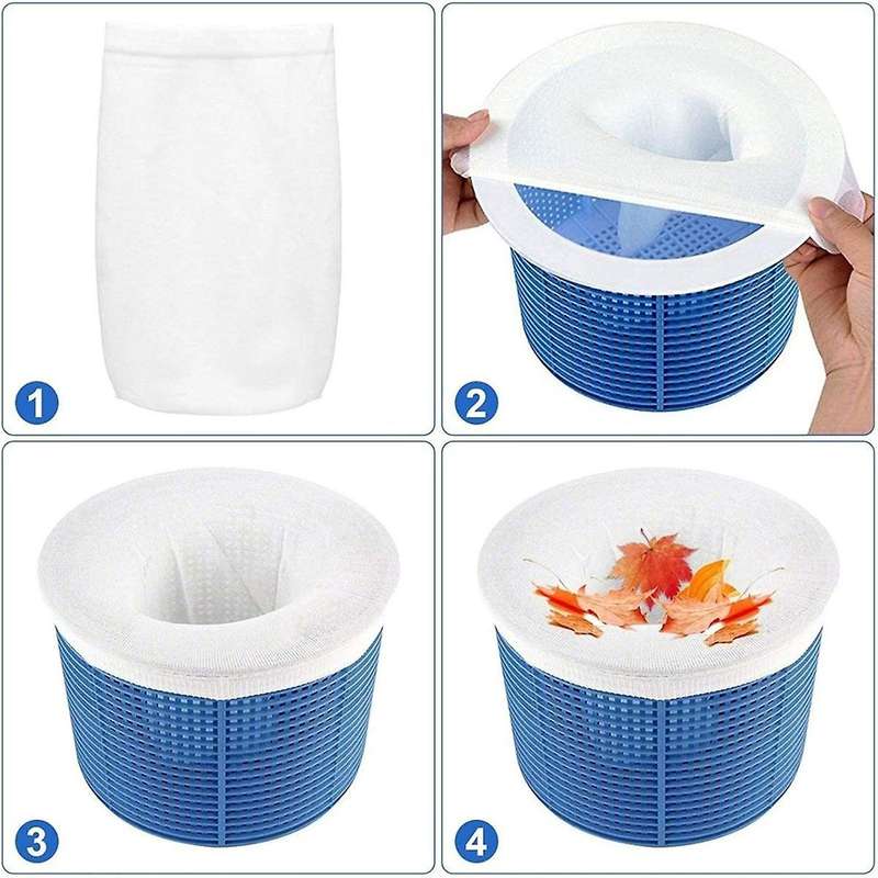 25pcs Pool Skimmer Sock, Filter, Basket Pool Protector, Durable Filter Sock Mesh Cleans Debris and L