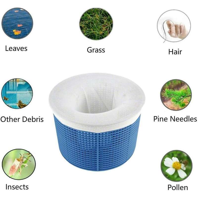 25pcs Pool Skimmer Sock, Filter, Basket Pool Protector, Durable Filter Sock Mesh Cleans Debris and L