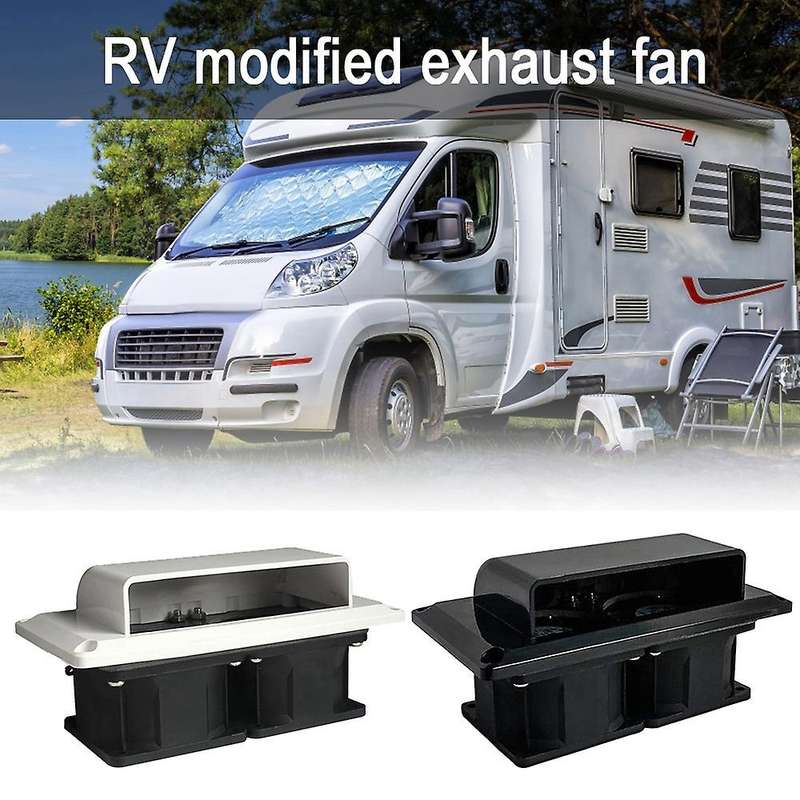 25W Trailer Side Ventilation Exhaust Fan for Trailer Boat Marine Yacht White