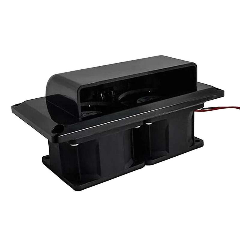25W Trailer Side Ventilation Exhaust Fan for Trailer Boat Marine Yacht Black