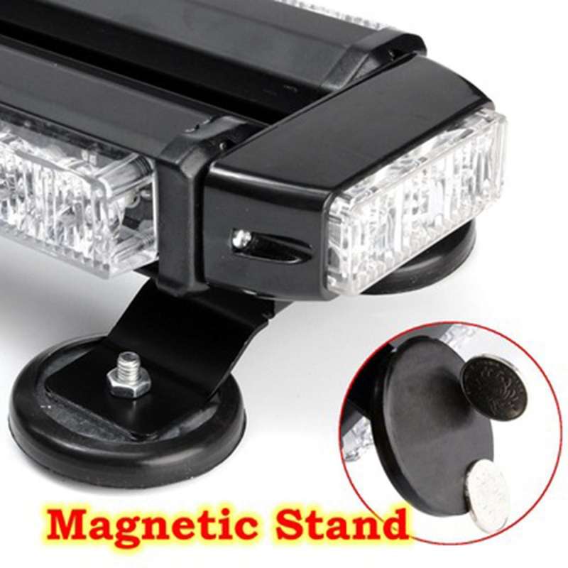 26.6 inch 54 Led Car Amber Double-Sided Flashing Strobe Light Work Light Bar 54 Led Car Warning Ligh