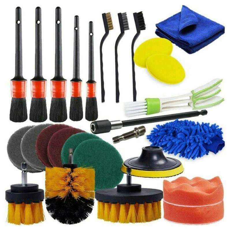 26 Pcs Car Wheel Detailing Brush Set,Car Detail Brush for Automotive Cleaning Wheels Brush Cleaning