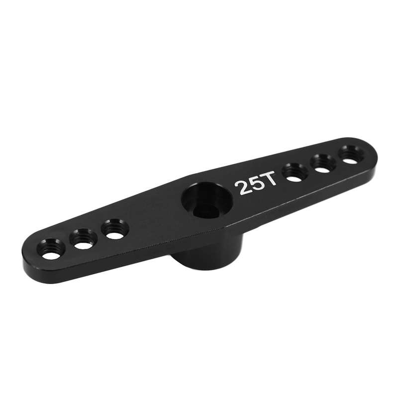 25T Steering Arm Horn Metal Full Throttle Parts Double Steering Arm for Futaba Black