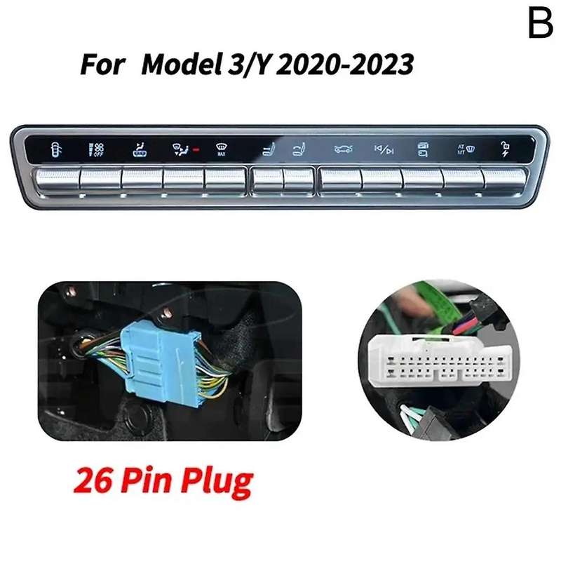 26/28 Pin Plug Screen Smart Physical Button for Model 3/Y Modification and Upgrade Central Control P