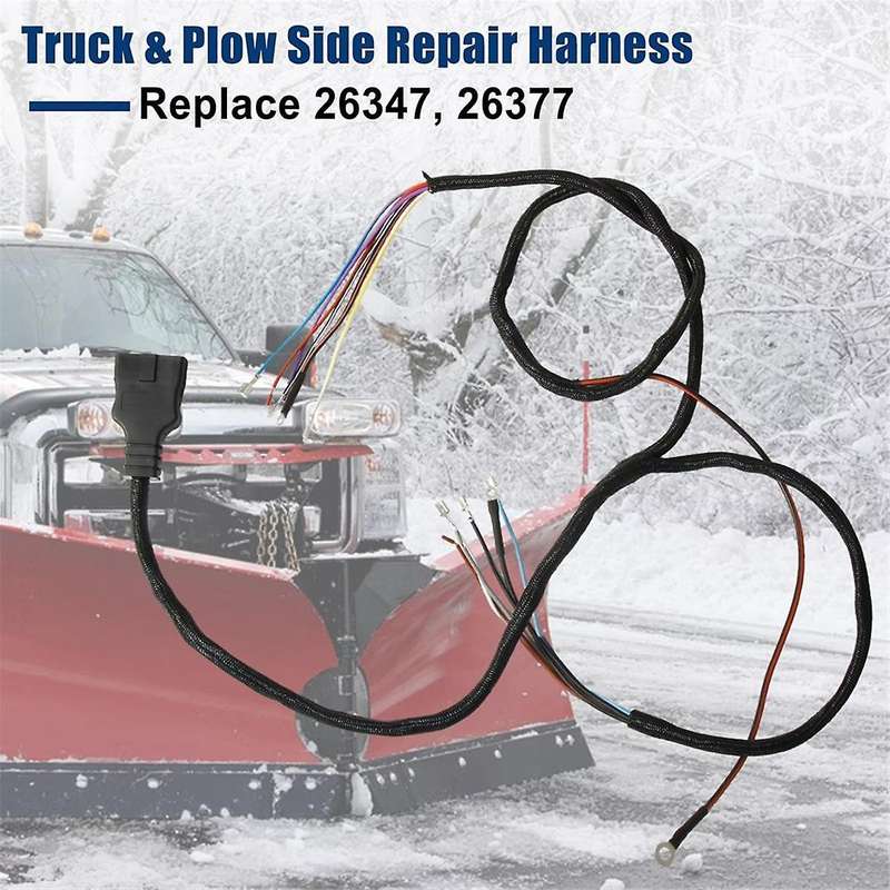 26347 26377 11 Pin Plow Side Light Wiring Harness 3 Plug for Western SnowEx Plows Snow Plows
