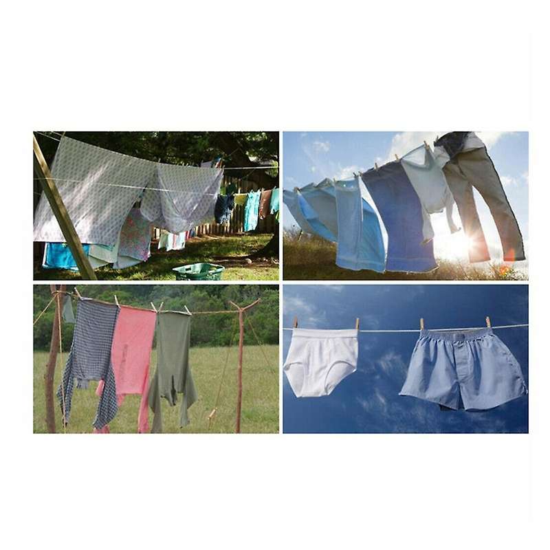26M Telescopic Clothes Clothes Line Portable Clothes Drying Rope 2 Pieces (Single Rope Length: 13M)