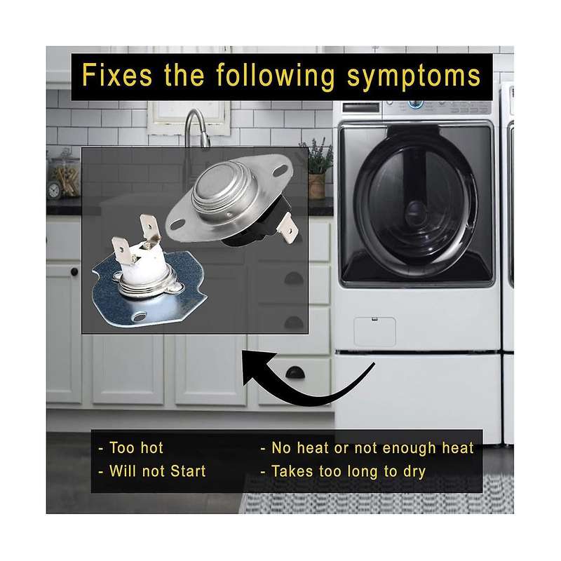 279769 Dryer Heating Thermal Cut-off Kit Compatible with 3389946, 3398671, 3977394, 695563, Ap30942