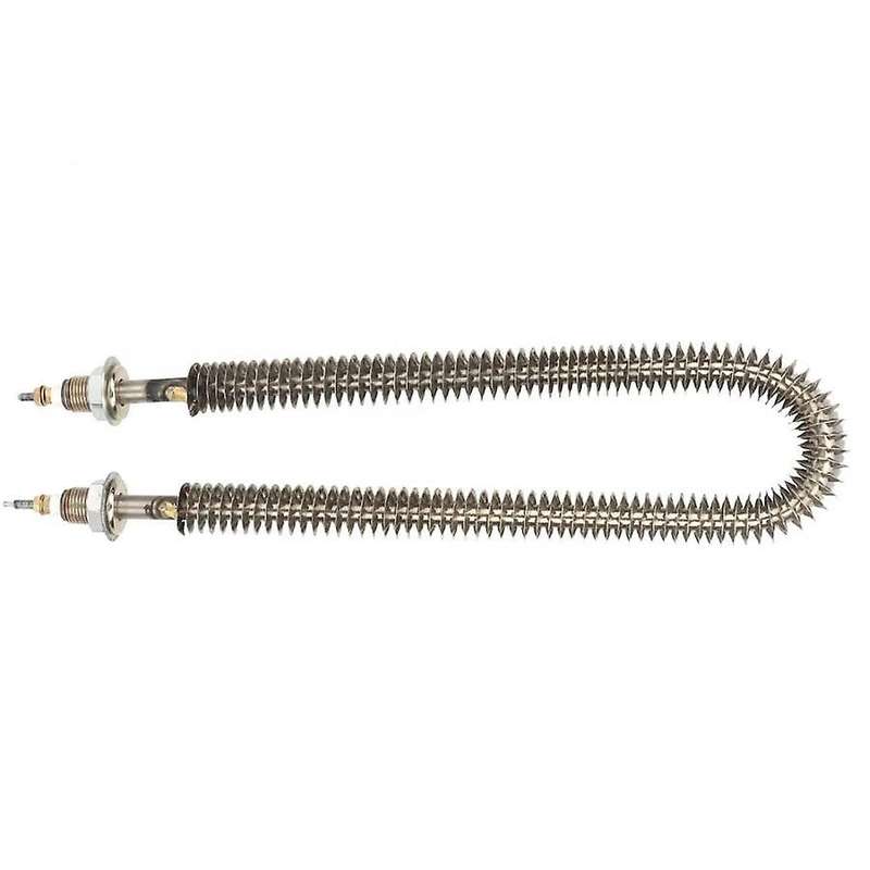 27cm/10.6 inch U Type Finned Electric Heat Tube Stainless Steel Fin Heating Elements Water Heater Ov