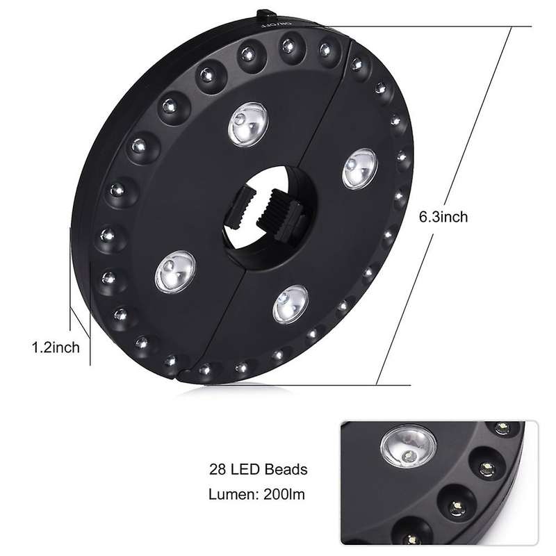 28 Led 200 Lumens Outdoor Cordless Patio Umbrella Pole Light Garden Portable Camping Tent Lamp Emerg