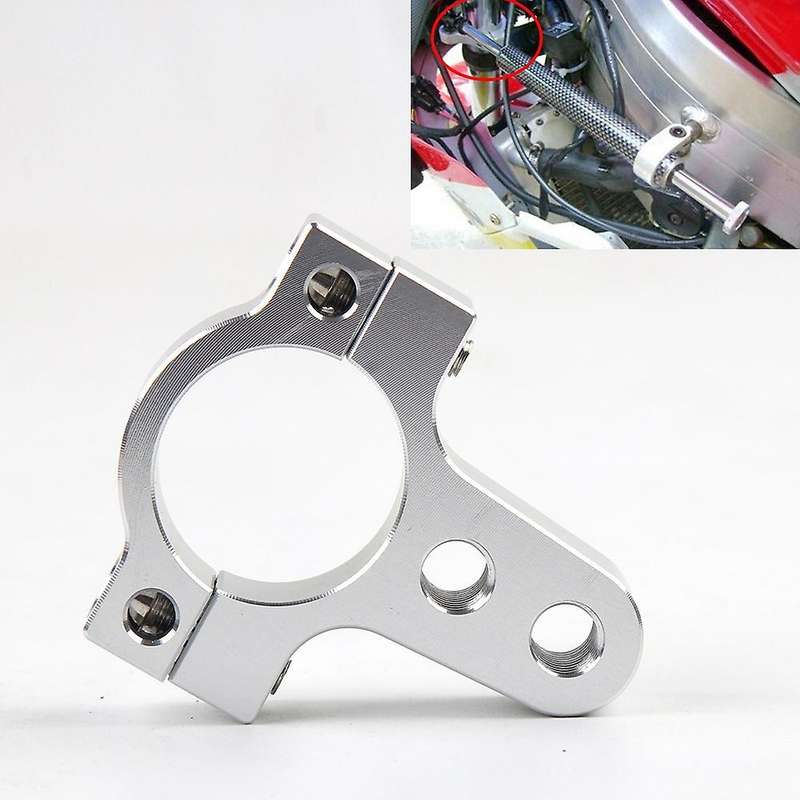 27mm Aluminum Steering Damper Fork Frame Mounting Clamp Bracket Foot Fixer for Motorcycle Bike Modif