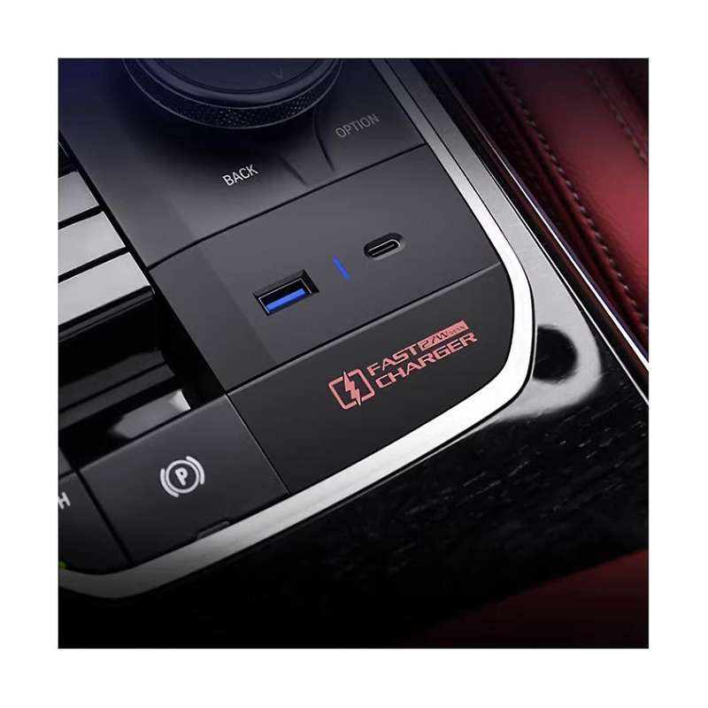 27W Car USB Type C Fast Charger Tray Pad Storage Box for X3 X4 IX3 2022 2023