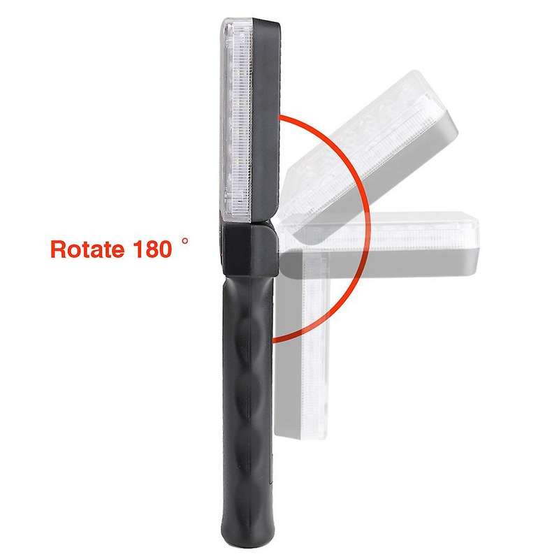 28 Led Portable Lantern Work Inspection Flashlight Torch Lamp with Battery Magnet and Clip for Emerg