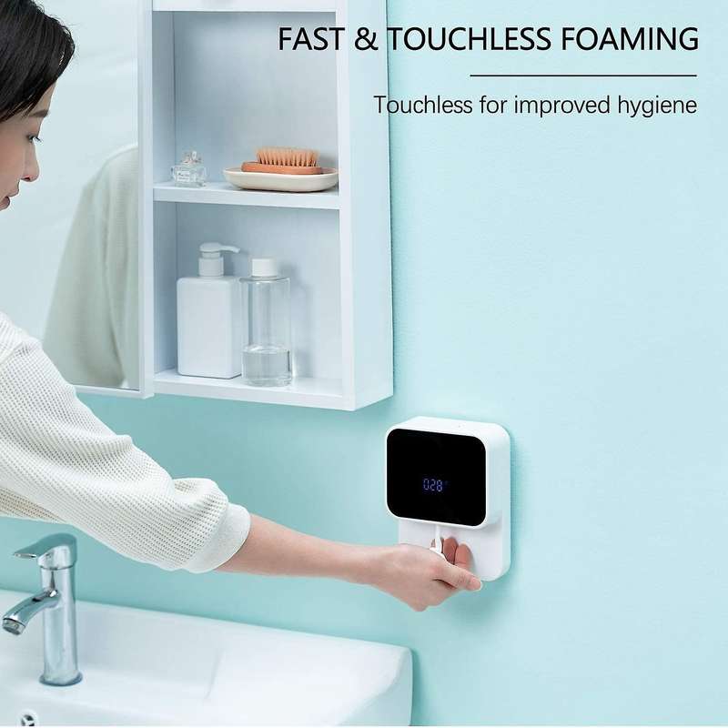 280Ml Touchless Automatic Soap Dispenser USB Rechargeable Fast Foaming Soap Dispenser for Kitchen Ba