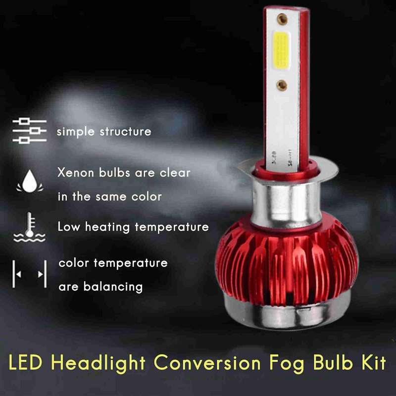 2800W Mini H1 LED Headlight Conversion Fog Bulb Kit 420000LM White 6000K X