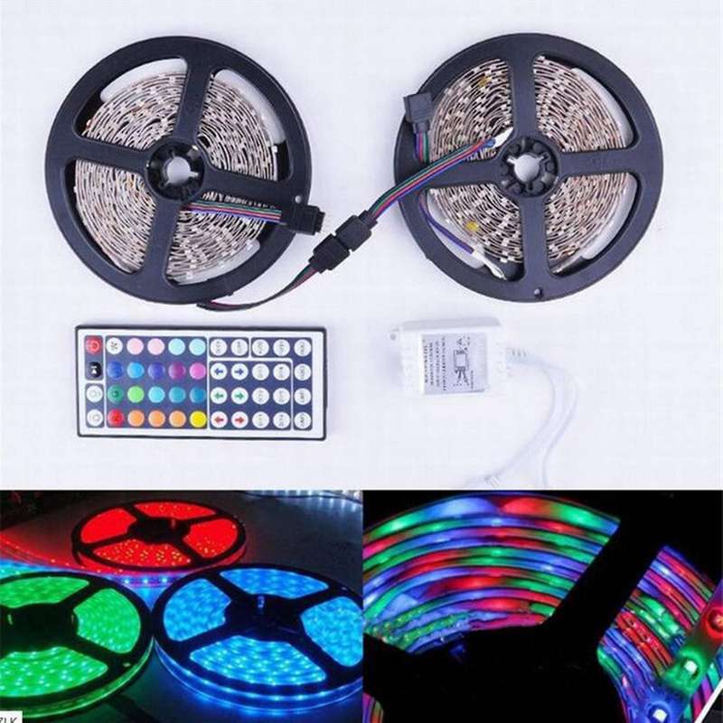 2835 Rgb Light Strip 20m Flexible Led Light Strip with 44 Keys Remote Controller+controller for 's D