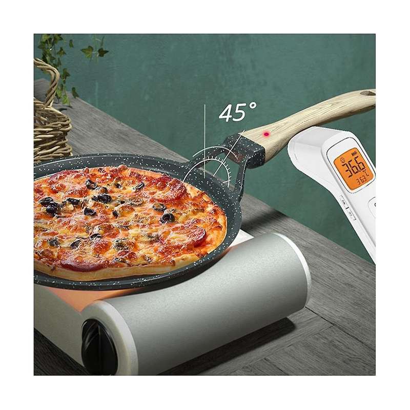 28cm Stone Frying Pan Non-stick Cast Iron Pancake Pan Omelet Pot for Gas Stove Induction Cooker Kitc