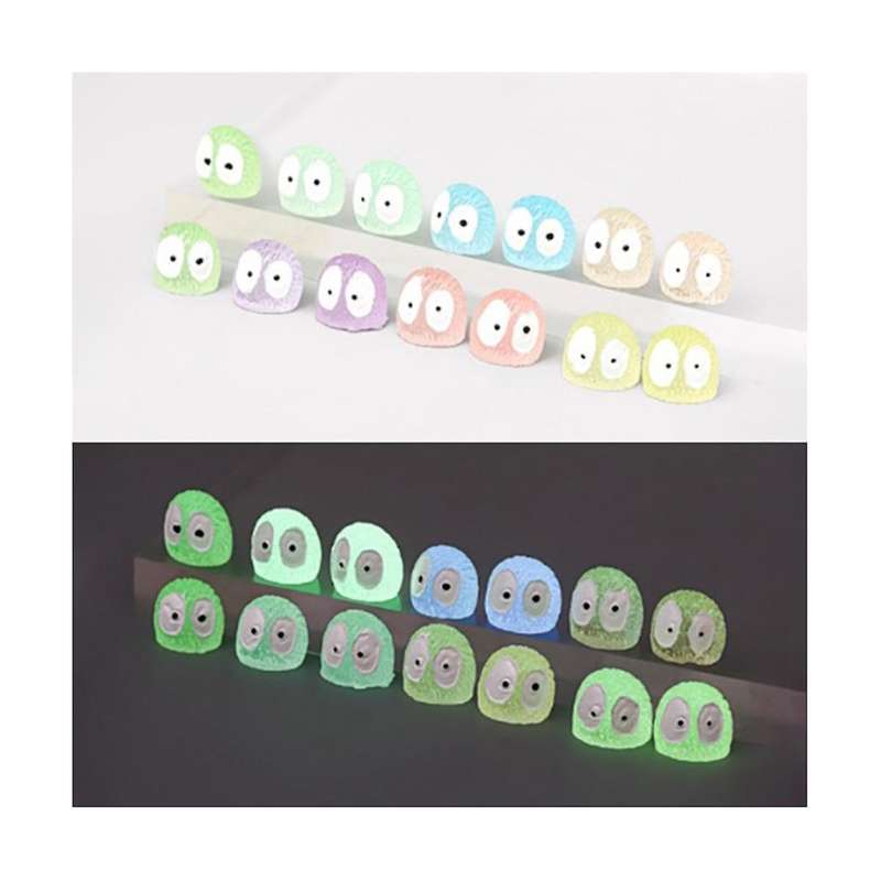 28pcs Luminous Dust Elf Colorful Luminous Luminous Mini Ornaments Miniature Landscape Diy Room Home