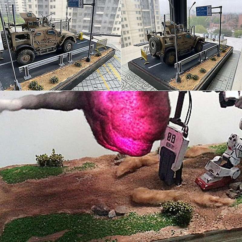 28pcs Model Scene Terrain Production Simulation Flower Cluster Wild Flower Diy Miniature Garden Dec