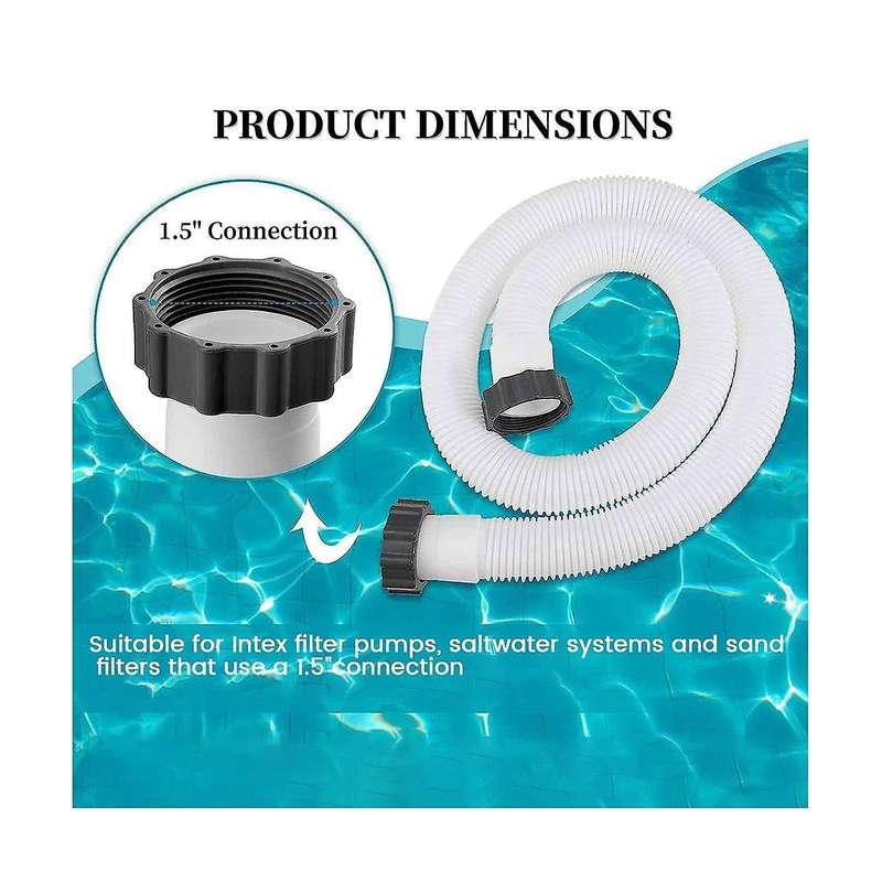 29060e 1.5inch Diameter Connection Pool Hoses for Cole Man Filter Pumps, Sand Filters & Saltwater Sy