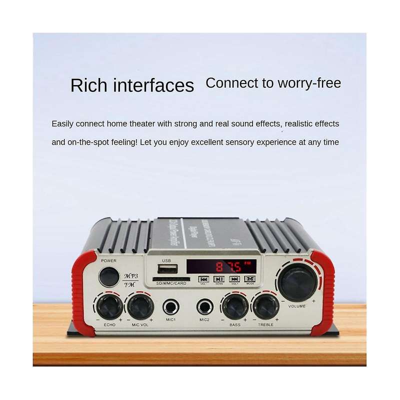 2-channel 80w High Power Car Bluetooth Audio Power Amplifier Stereo Digital Audio Receiver for Car A