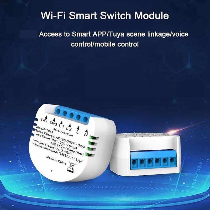 2CH WiFi/Tuya Smart Life Control Switch Breaker Smart Home Appliance Switch Traditional Switch Turn