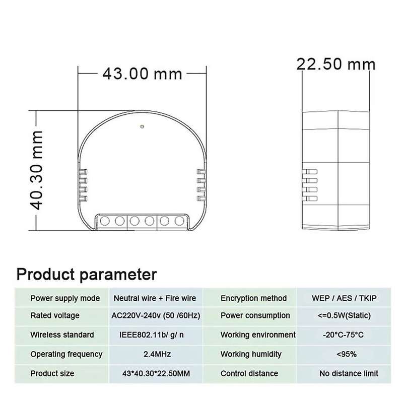 2CH WiFi/Tuya Smart Life Control Switch Breaker Smart Home Appliance Switch Traditional Switch Turn