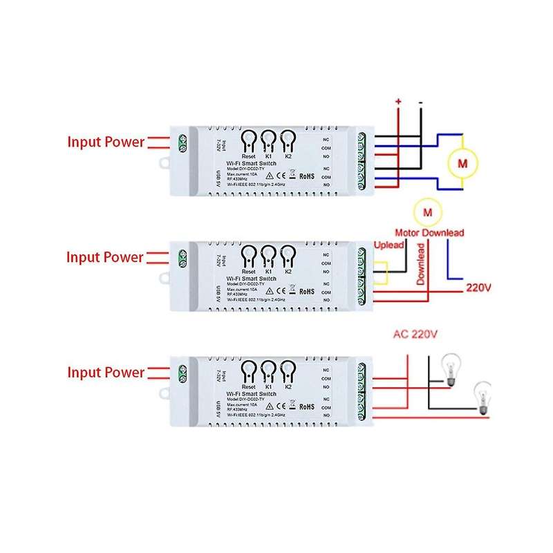 2ch Tuya Wifi Smart Switch Diy Timer+remote 85-265v Usb 5v 2.4g Wifi Smartlife Home Automation Modu