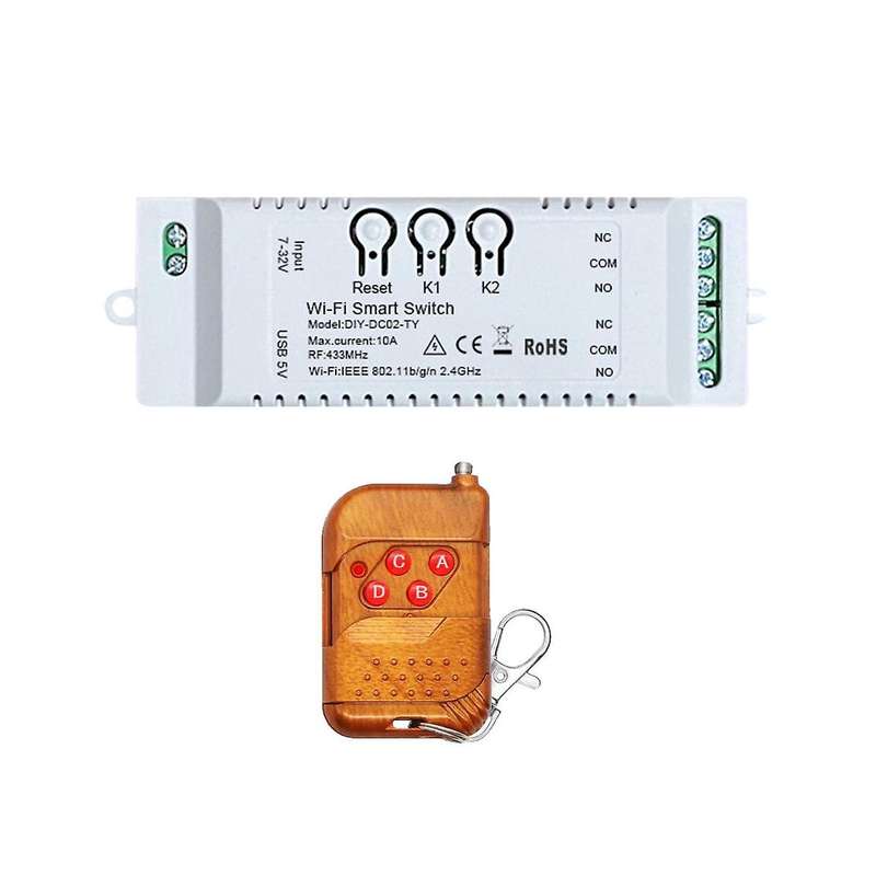 2ch Tuya Wifi Smart Switch Diy Timer+remote 85-265v Usb 5v 2.4g Wifi Smartlife Home Automation Modu