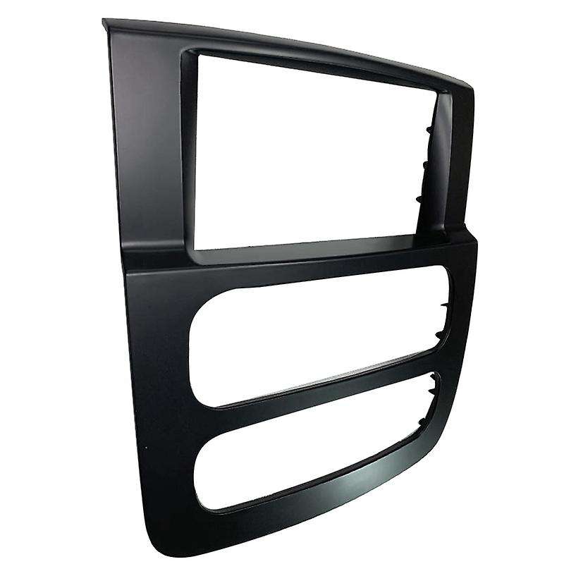 2Din Car GPS Radio Fascia Frame for 2002-2005 Ram 1500 2500 3500 Black Refitting Dash Panel Mount Ki
