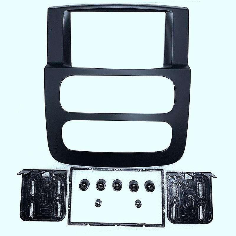 2Din Car GPS Radio Fascia Frame for 2002-2005 Ram 1500 2500 3500 Black Refitting Dash Panel Mount Ki