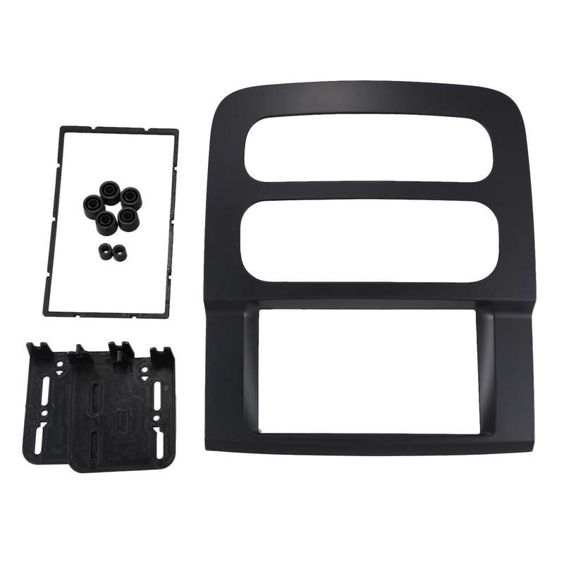 2Din Car GPS Radio Fascia Frame for 2002-2005 Ram 1500 2500 3500 Black Refitting Dash Panel Mount Ki