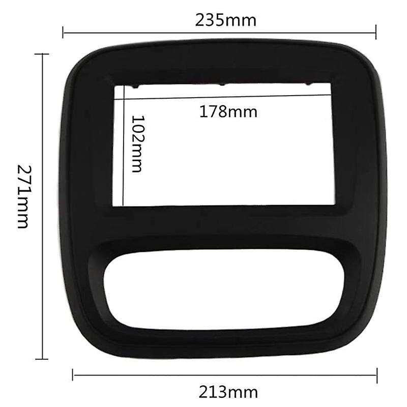 2Din Car Radio Fascia DVD Panel Dash Kit for Trafic Opel Vivaro 2015 Up Auto Stereo Installation Das