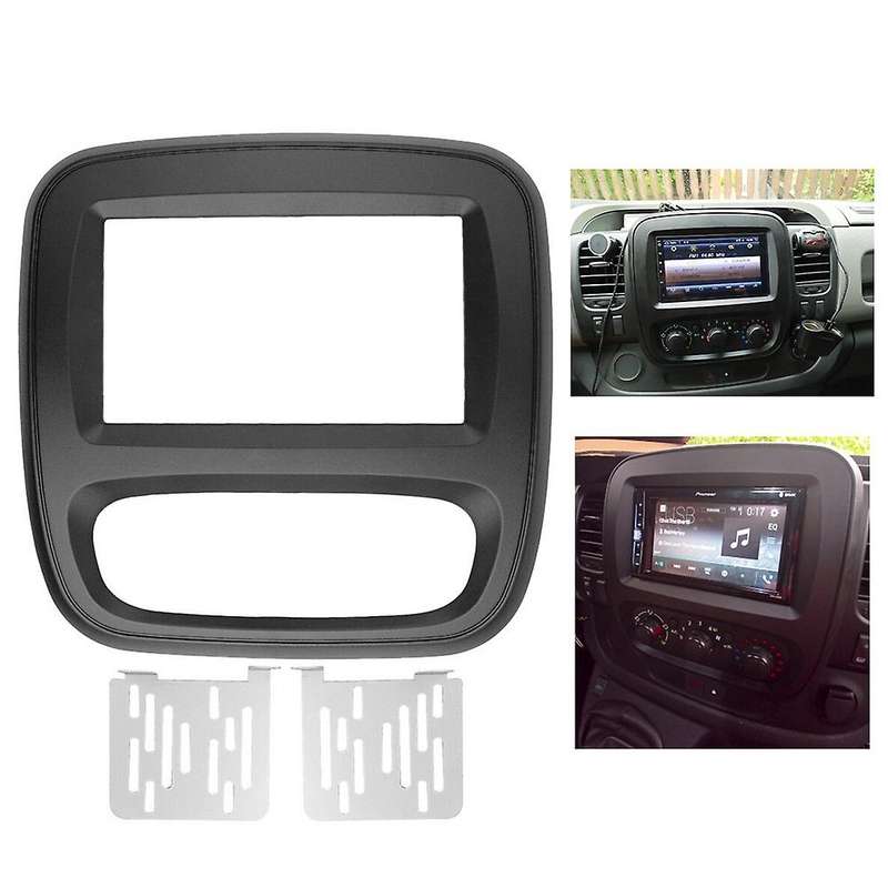 2Din Car Radio Fascia DVD Panel Dash Kit for Trafic Opel Vivaro 2015 Up Auto Stereo Installation Das