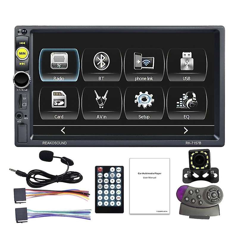 2DIN Car Radio 7 inch Bluetooth with Carplay Autoradio Audio MP5 Player AUX FM Stereo MP5 Receiver w