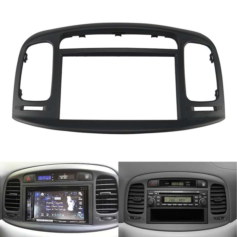2Din Car Radio Fascia Compatible HYUNDAI Accent 09-12 Dash Bezel Trim Kit