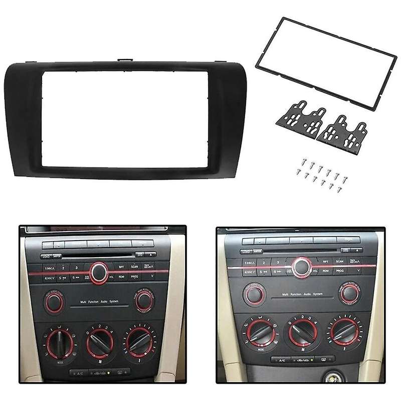 2din Car Stereo Radio Dvd Fascia Fascias Dash Panel Plate Kit Frame Cover for Axela 2004-2007 2008
