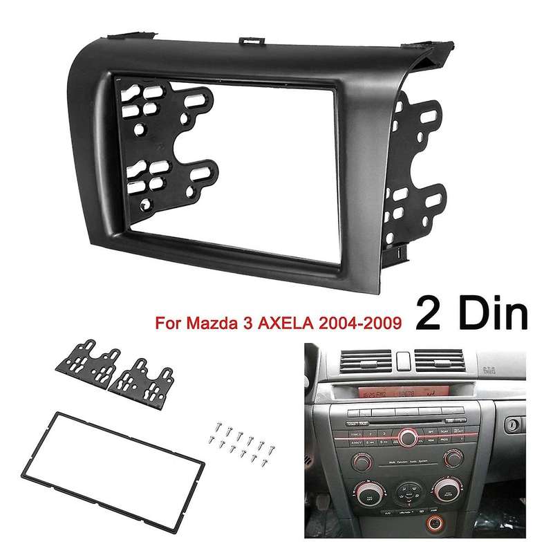 2din Car Stereo Radio Dvd Fascia Fascias Dash Panel Plate Kit Frame Cover for Axela 2004-2007 2008