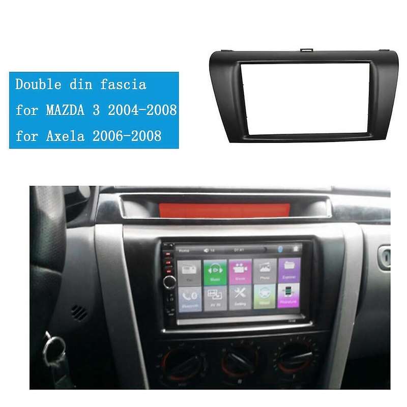 2din Car Stereo Radio Dvd Fascia Fascias Dash Panel Plate Kit Frame Cover for Axela 2004-2007 2008