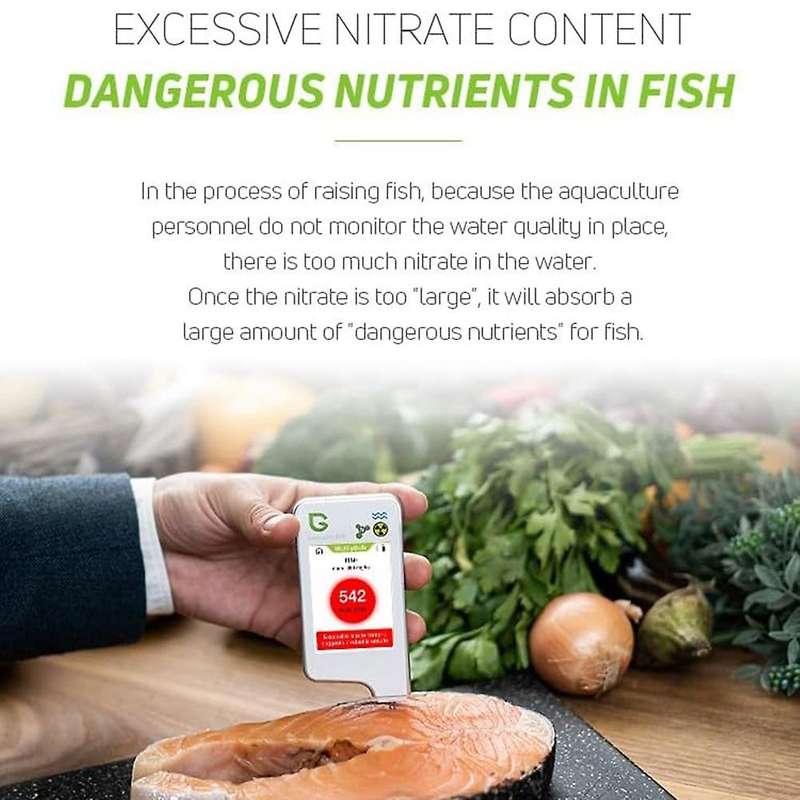 2f Nitrate Tester Food Safety Detector Portable Food Nitrate Tester Vegetable, Fruit, Meat, Food T